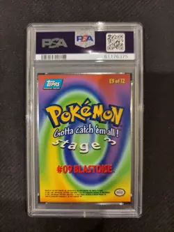 PSA 9 Blastoise Topps Pokemon Movie Edition - Image 2