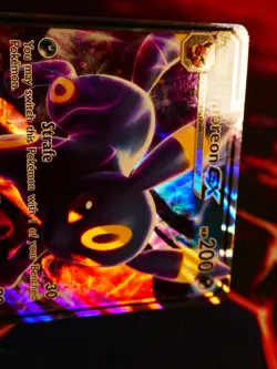 LP Pokemon UMBREON GX Card SM SUN AND MOON Set 80/149 Ultra Rare Holo - Image 2