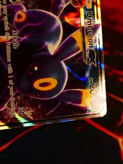 LP Pokemon UMBREON GX Card SM SUN AND MOON Set 80/149 Ultra Rare Holo - Image 3