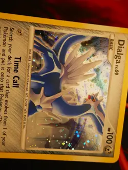LP Pokemon DIALGA Card (Diamond Pearl) BLACK STAR PROMO Set DP49 Holo Foil DP#1 - Image 2