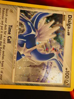 LP Pokemon DIALGA Card (Diamond Pearl) BLACK STAR PROMO Set DP49 Holo Foil DP#1 - Image 3