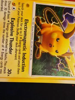 LP Pokemon RAICHU Card (Diamond Pearl) BLACK STAR PROMO Set DP21 Holo Foil - Image 5