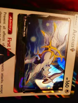 NM Pokemon (Prism Star)ARCEUS Card FORBIDDEN LIGHT Set 96/131 Sun Moon Holo Rare - Image 2