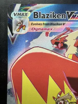 Pokemon Blaziken VMAX Full Art Holo Ultra Rare TG15/TG30 Silver Tempest (LP) - Image 2