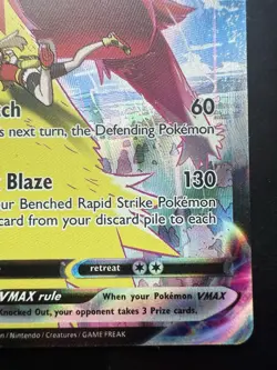 Pokemon Blaziken VMAX Full Art Holo Ultra Rare TG15/TG30 Silver Tempest (LP) - Image 5