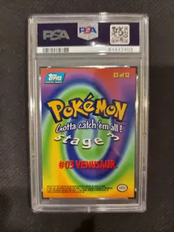 PSA 9 Venusaur Topps Pokemon Movie Edition - Image 2