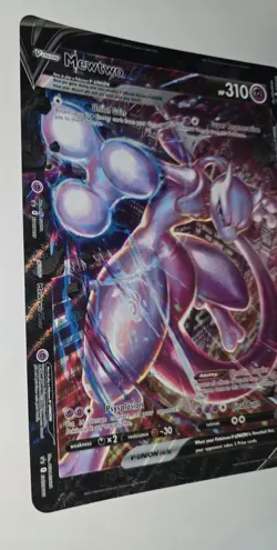 Pokemon Mewtwo V-Union SWSH162 Jumbo Promo Holo Card 310 HP Oversized - Image 3