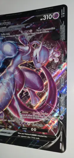Pokemon Mewtwo V-Union SWSH162 Jumbo Promo Holo Card 310 HP Oversized - Image 4