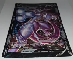 Pokemon Mewtwo V-Union SWSH162 Jumbo Promo Holo Card 310 HP Oversized - Image 5