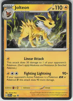 Pokemon Jolteon - (Cosmos Holo) Rare SV: Scarlet & Violet Promo Cards 169 NM - Image 1