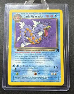 Dark Gyarados 25/82 - Rare - Pokemon Team Rocket Unlimited (Creased) - Image 5