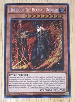 Yu-Gi-Oh! Queen of the Blazing Domain MP25-EN147 Pyro Effect 1st Ed ATK3000 DEF… - Image 1