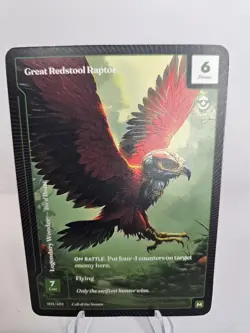 Great Redstool Raptor Paper Mythic Wonders Of The First Call Of The Stones - Image 1