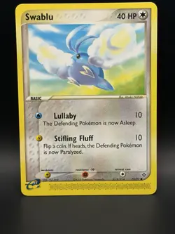 Pokemon TCG Swablu 75 Dragon Regular Common Card Vintage 2003 - Image 1