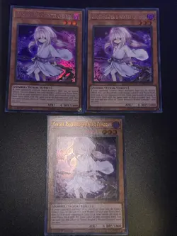 3x Yugioh Ghost Reaper & Winter Cherries DUDE-EN002 Ultra Rare Alt Art PLAYSET - Image 1