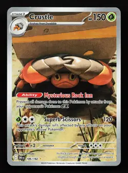 Crustle 186/182 Illustration Rare Destined Rivals Pokemon Card - Image 1