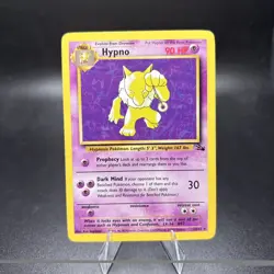 Pokemon Vintage Card TCG Hypno Fossil 23/62 Unlimited Non-Holo Rare LP -j - Image 1