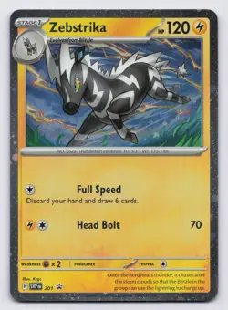 Zebstrika - Cosmos Holo Holofoil Holo Rare SV: Promo Card 201 NM - Image 1