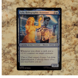 Wizards Magic Lyla, Holographic Assistant Legendary Artifact Blue Uncommon Marv… - Image 1