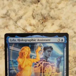 Wizards Magic Lyla, Holographic Assistant Legendary Artifact Blue Uncommon Marv… - Image 2
