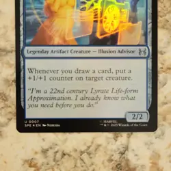 Wizards Magic Lyla, Holographic Assistant Legendary Artifact Blue Uncommon Marv… - Image 3