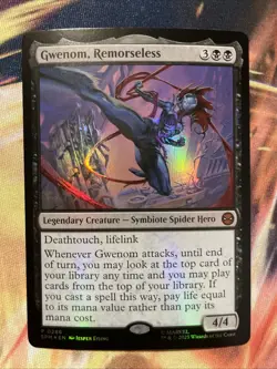 Gwenom, Remorseless 0286 Foil Promo Marvel's Spider-Man MTG NM - Image 1