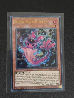 Yugioh! Snake-Eyes Poplar Emblazoned Ultra Rare Near Mint 25LP-EN002 - Image 1