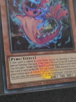 Yugioh! Snake-Eyes Poplar Emblazoned Ultra Rare Near Mint 25LP-EN002 - Image 2