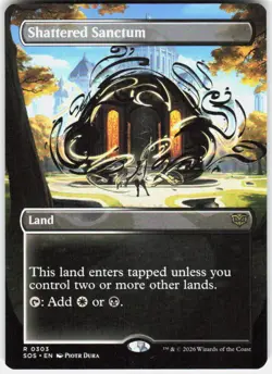 Shattered Sanctum Borderless 303 Secrets of Strixhaven Magic the Gathering - Image 1