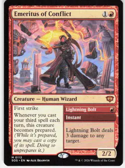 Emeritus of Conflict 113 Secrets of Strixhaven Magic the Gathering - Image 1