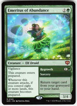 Emeritus of Abundance 145 Secrets of Strixhaven Magic the Gathering - Image 1