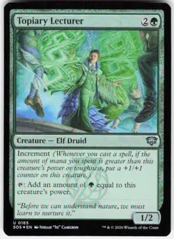 Topiary Lecturer Foil 165 Secrets of Strixhaven Magic the Gathering - Image 1