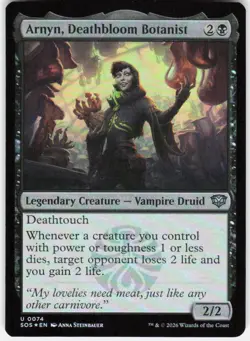 Arnyn Deathbloom Botanist Foil 74 Secrets of Strixhaven Magic the Gathering - Image 1
