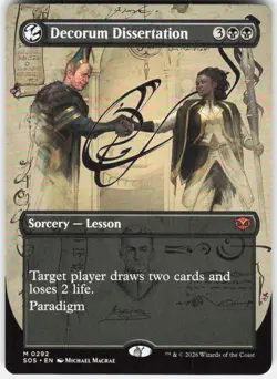 Decorum Dissertation Borderless 292 Secrets of Strixhaven Magic the Gathering - Image 1