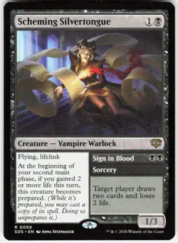 Scheming Silvertongue 99 Secrets of Strixhaven Magic the Gathering - Image 1