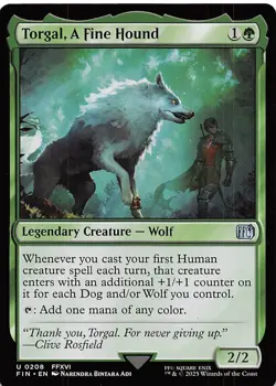 Torgal A Fine Hound 208 Final Fantasy Magic the Gathering - Image 1