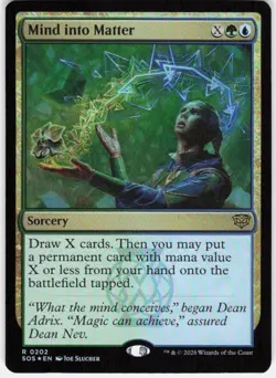 Mind into Matter Foil 202 Secrets of Strixhaven Magic the Gathering - Image 1