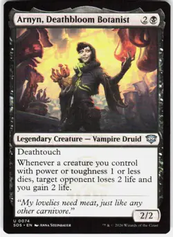 Arnyn Deathbloom Botanist 74 Secrets of Strixhaven Magic the Gathering - Image 1