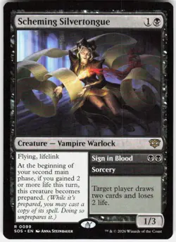 Scheming Silvertongue 99 Secrets of Strixhaven Magic the Gathering - Image 1