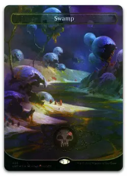 Swamp (488) (Borderless) (Galaxy Foil) #488 (NM) Unfinity UNF Magic MTG - Image 1