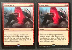 Chaos Warp x2 (Pair) MINT Commander 2020 (C20) MTG Magic Ikoria - Image 1