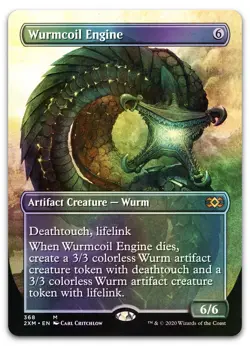 Wurmcoil Engine (Borderless) #368 (Foil) (NM) Double Masters 2XM Magic MTG - Image 1