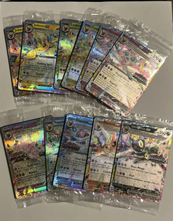 Prismatic Evolutions Surprise Box Stamped Promo Card LOT of 11 SEALED 8/9 of Set - Image 2