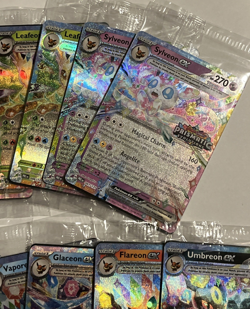 Prismatic Evolutions Surprise Box Stamped Promo Card LOT of 11 SEALED 8/9 of Set - Image 4