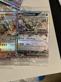 Prismatic Evolutions Surprise Box Stamped Promo Card LOT of 11 SEALED 8/9 of Set - Image 5