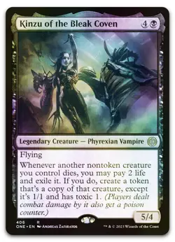 Kinzu of the Bleak Coven #406 (Foil) (NM) Phyrexia All Will Be One ONE Magic MTG - Image 1