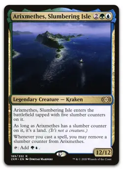 Arixmethes, Slumbering Isle #189 (NM) Double Masters 2XM Magic MTG - Image 1