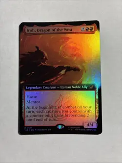 Iroh, Dragon of the West Extended Art Avatar The Last Airbender Foil + BonusCard - Image 1