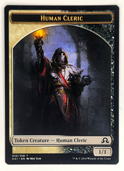 Magic The Gathering: MTG Human Cleric Token Shadows Over Innistrad (NF) (NM) - Image 1