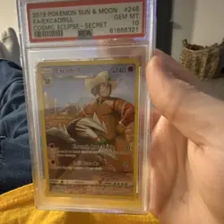 Pokemon 2019 Cosmic Eclipse Excadrill Secret Rare Holo Full Art PSA 10 #246/236 - Image 1